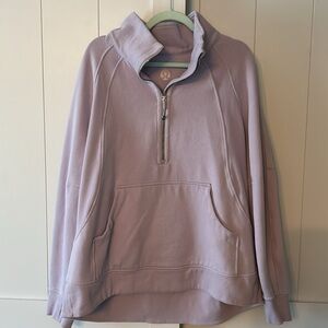 Lululemon Scuba Oversized Funnel Neck Half Zip *Long XL/XXL Purple